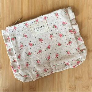 NWOT Sezane Floral Print Pouch